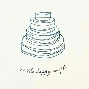 To The Happy Couple Wedding Cake Card